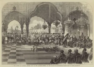 The Durbar at Lucknow, Return Visit of the Governor-General to the Rajah of Kapoorthulla The Durbar at Lucknow, Return Visit of the Governor-General to the Rajah of Kapoorthulla