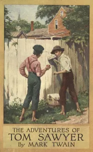 Dust Jacket for The Adventures of Tom Sawyer by Mark Twain (1835 - 1910), pub Dust Jacket for The Adventures of Tom Sawyer by Mark Twain (1835 - 1910), pub