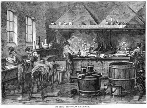 Dyeing Morocco Leather (engraving) Dyeing Morocco Leather (engraving)