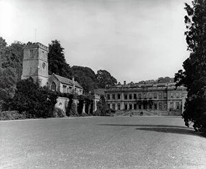 English Baroque Architecture Collection: Dyrham Park, the west front, from Country Houses of the Cotswolds (b/w photo)