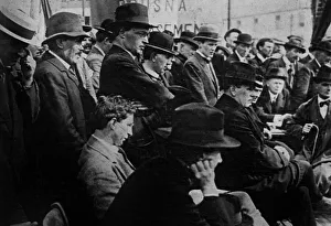 Eamon de Valera at an Anti-conscription Meeting, 1918 (b/w photo) Eamon de Valera at an Anti-conscription Meeting, 1918 (b/w photo)