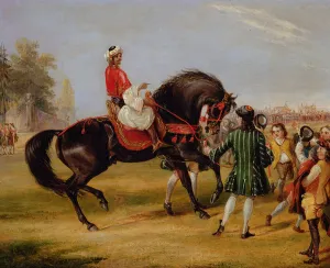 The Earl of Godolphin's Scham with an Arab up The Earl of Godolphin's Scham with an Arab up