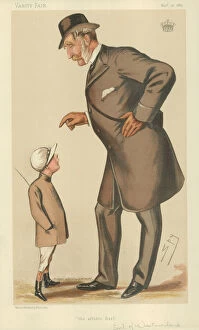 Corsica Gallery: The Earl of Westmoreland, The affable Earl, 10 November 1883, Vanity Fair cartoon (colour litho)