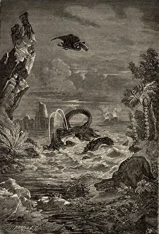Illustration Technique Gallery: Earth during time of dinosaurs