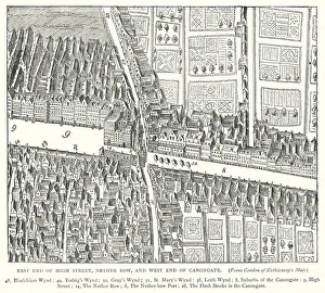 East End of High Street, Nether Bow, and West End of Canongate (engraving) East End of High Street, Nether Bow, and West End of Canongate (engraving)