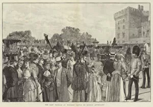 Amedee (after) Forestier Gallery: The East Terrace at Windsor Castle on Sunday Afternoon (engraving)