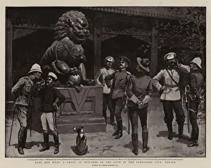 East and West, A Group of Officers at the Gate of the Forbidden City, Peking (litho) East and West, A Group of Officers at the Gate of the Forbidden City, Peking (litho)