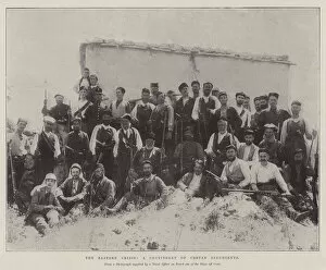 Contingent Gallery: The Eastern Crisis, a Contingent of Cretan Insurgents (b / w photo)