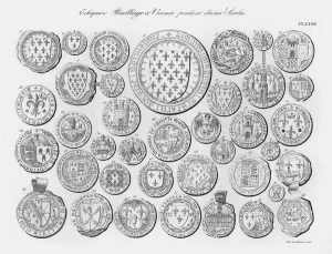 Echiquier Bailliage et Vicomte pendant divers Siecles (engraving) Echiquier Bailliage et Vicomte pendant divers Siecles (engraving)
