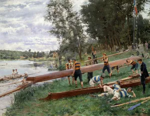 On the Edge of the Marne, 1899 (oil on canva) On the Edge of the Marne, 1899 (oil on canva)