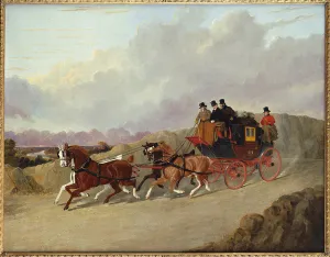 The Edinburgh to London Royal Mail Coach (oil on canvas) The Edinburgh to London Royal Mail Coach (oil on canvas)