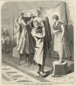 How the editor of a Derby newspaper wished to treat the staturary (engraving) How the editor of a Derby newspaper wished to treat the staturary (engraving)