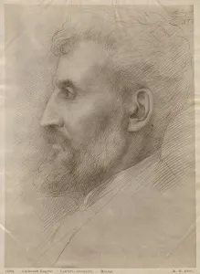 Edouard Lanteri, 1898 (silverpoint on cardboard) Edouard Lanteri, 1898 (silverpoint on cardboard)