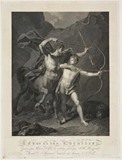 Creatures Gallery: The Education of Achilles by the Centaur Chiron (engraving)