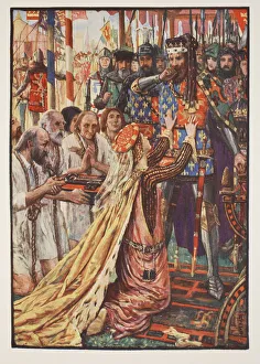 Edward III at Calais, illustration from A History of England by C.R.L Edward III at Calais, illustration from A History of England by C.R.L