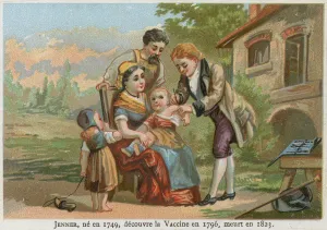 Immunology Gallery: Edward Jenner (chromolitho)