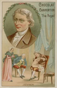 Edward Jenner, English doctor and scientist (chromolitho) Edward Jenner, English doctor and scientist (chromolitho)