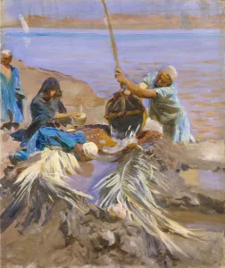 Egyptians Raising Water from the Nile, 1890-91 (oil on canvas) Egyptians Raising Water from the Nile, 1890-91 (oil on canvas)