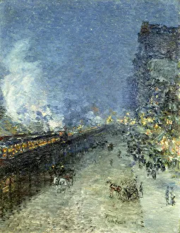The El, New York, 1894 (oil on canvas) The El, New York, 1894 (oil on canvas)