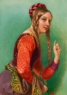 Eleanor of Aquitaine, Queen of Henry II, printed by Henry G. Bohn, 1856 (colour engraving) Eleanor of Aquitaine, Queen of Henry II, printed by Henry G. Bohn, 1856 (colour engraving)
