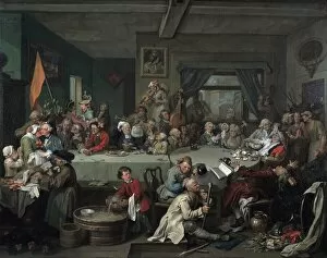 Secolo Xviii Gallery: An Election Entertainment, 1755 (oil on canvas)
