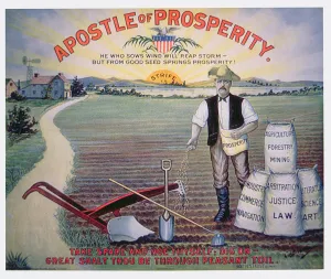 Conservative Gallery: Election poster depicting Theodore Roosevelt as the Apostle of Prosperity