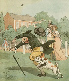 An Elegy on the Death of a Mad Dog' by Oliver Goldsmith (engraving) An Elegy on the Death of a Mad Dog' by Oliver Goldsmith (engraving)