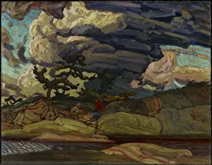 The Elements, 1916 (oil on wood-pulp board)