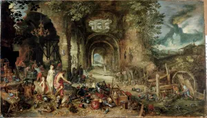 The four elements: allegory of fire (oil on panel, 1594) The four elements: allegory of fire (oil on panel, 1594)