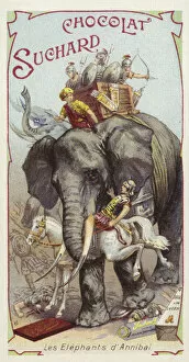 The elephants of Hannibal (chromolitho)