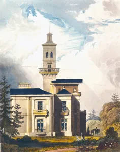Elevation of an Italian Villa or Hunting Lodge (litho) Elevation of an Italian Villa or Hunting Lodge (litho)