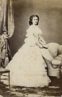 Elisabeth of Austria (Sissi) (1837-1898) 1860 - Portrait of Elisabeth of Wittelsbach Elisabeth of Austria (Sissi) (1837-1898) 1860 - Portrait of Elisabeth of Wittelsbach