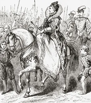 Elizabeth I inspecting her troops at Tilbury Port, 1588 Elizabeth I inspecting her troops at Tilbury Port, 1588