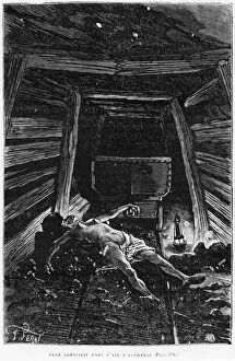 Elle agonisait dans l'air d'asphyxie, illustration from Germinal by Emile Zola (1840-1902)
