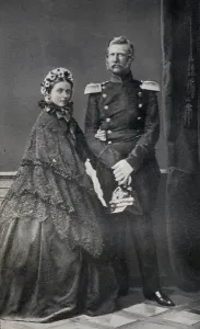 The Emperor (1831-88) and Empress (1840-1901) Frederick of Germany (b/w photo) The Emperor (1831-88) and Empress (1840-1901) Frederick of Germany (b/w photo)