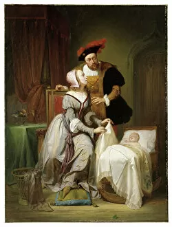Doze Gallery: Emperor Charles and his Mistress Johanna van der Gheynst at the Cradle of their Daughter Margaret
