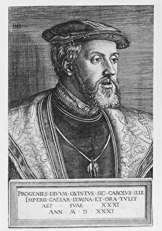 Emperor Charles V, 1531 (engraving) Emperor Charles V, 1531 (engraving)