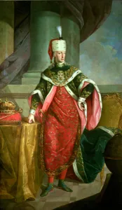 Emperor Francis I (1708-65) Holy Roman Emperor, wearing the official robes of the Order of St Emperor Francis I (1708-65) Holy Roman Emperor, wearing the official robes of the Order of St