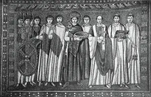 6th Century Gallery: Emperor Justinian with his retinue