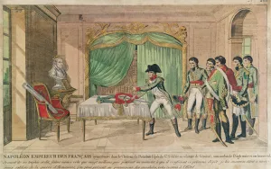 Emperor Napoleon I contemplating the sword of Frederick the Great at Potsdam in 1806 Emperor Napoleon I contemplating the sword of Frederick the Great at Potsdam in 1806