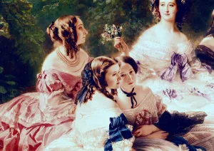 Empress Eugenie (1826-1920) and her Ladies in Waiting, detail of the Princess of Essling Empress Eugenie (1826-1920) and her Ladies in Waiting, detail of the Princess of Essling