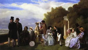 Empress Eugenie and her Court at Biarritz, 1861 (oil on canvas) Empress Eugenie and her Court at Biarritz, 1861 (oil on canvas)