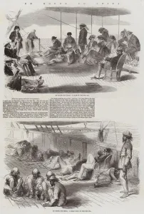 Sea Travel Gallery: En Route to China (engraving)