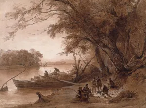 Encampment of the travellers on the Missouri, 1834 (w/c on paper) Encampment of the travellers on the Missouri, 1834 (w/c on paper)