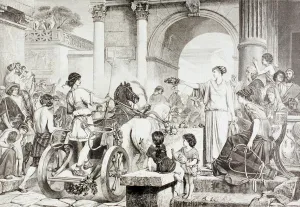 The end of the Chariot Race at the Olympic Games in Ancient Greece, from El The end of the Chariot Race at the Olympic Games in Ancient Greece, from El