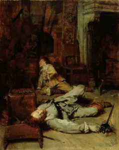 The End of the Game of Cards, 1865 (oil on panel) The End of the Game of Cards, 1865 (oil on panel)