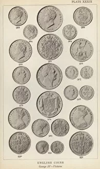 Coins Gallery: English Coins, George IV, Victoria (b / w photo)