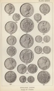 Coins Gallery: English Coins, George IV, Victoria (b / w photo)