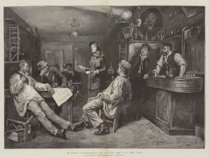 An English Lady-Preacher of the 'Salvation Army,' in a Swiss Tavern (engraving) An English Lady-Preacher of the 'Salvation Army,' in a Swiss Tavern (engraving)