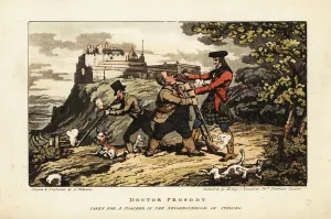 English tourists hunting in the highlands of Scotland English tourists hunting in the highlands of Scotland
